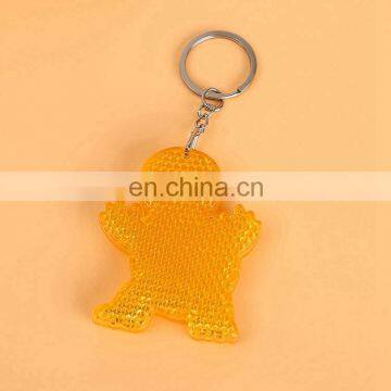 High quality Custom Shape Reflection keychain ring for wholesale