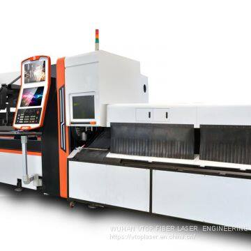 Golden laser | P2060A stainless steel tube laser cutting machine with auto bundle loader