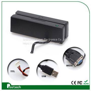 Magnetic Card Reader for Lo&Hi Co Track 1, 2 and 3 MSR100
