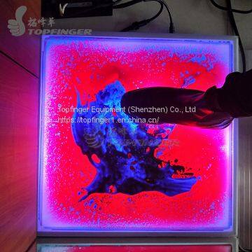 High Quality 500*500*60mm Waterproof Interactive LED Liquid Dance Floor For Sale