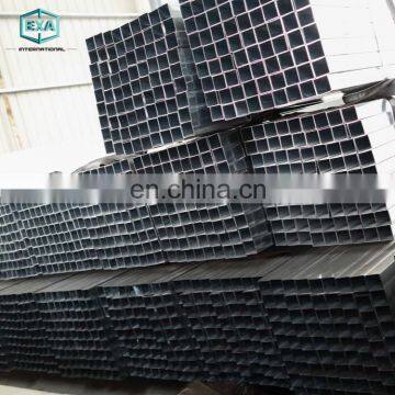 q235 grade astm a671 hot dip zinc coating galvanized unit weight square steel pipe tube