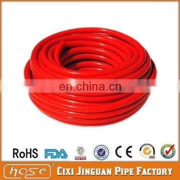 Jinguan CE Certificate ISO BS EN 3821: 2010 9mm 3/8" Soft Red Shiny PVC Gas LPG Hose Pipes, PVC Gas Hose, Rubber Gas Hose Pipe