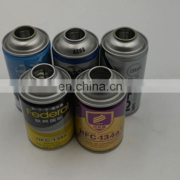 Refrigerant aerosol gas can 134a diam 65mm with CMYK printing