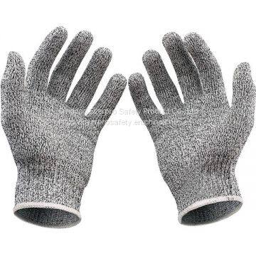 Anti Cut Level 5 Food Grade HPPE Cut Resistant Gloves with EN388 4543C