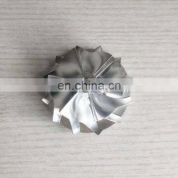 RHF55 52.56/68.00mm 6+6 blades high performance turbo aluminum 2618/milling/billet compressor wheel