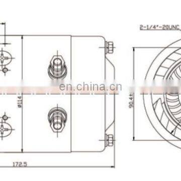Двигатель постоянного тока (DC motor) 2000 Вт, 48 вольт для гидравлического агрегата, используемого на погрузчике photo-5