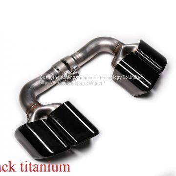 KM for Cayenne Turbo Style 9Y0 2018-up Exhaust Tip Exhaust Pipes Muffler Tips Tail Pipe Black Titanium Normal Style photo-2