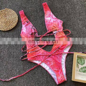 New Design Summer Leopard Swimsuit Women Sexy Bikini 5 Colors One Piece Girls Swimwear photo-4