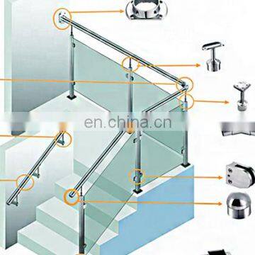 Sonlam Balustrade Handrail Connector 304/316 Stainless Steel Handrail Crossbar Holder JT-01