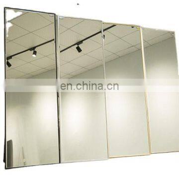 Wooden Frame Bathroom Standing Flooring Decorative Mirror