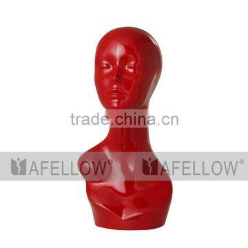 Red Model Abstract head mannequin fashion head model adults hair mannequins H1090