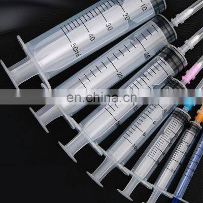 Wholesale Low Moq CE ISO OEM 1ml 2ml 3ml 5ml 10ml 20ml 50ml 60ml retractable safety syringe with needle