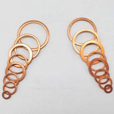 Copper Washer Brass Flat Washer 12MM*18mm*1mm Solid Washer Flat photo-5