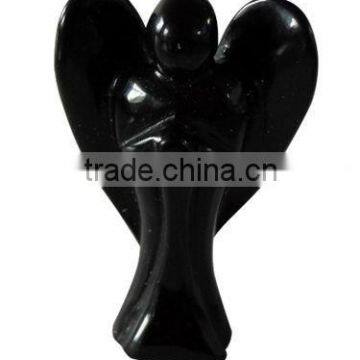 Black Obsidian Gemstone Angel Craft Collect