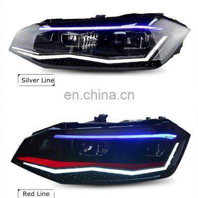Auto Cars LED Headlight Lens Assembly Plus Day Tuning Headlight for V W Polo 2018-2020 Used for Modified Cars POLO Modified photo-2