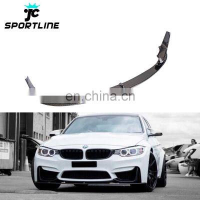 Dry Carbon Fiber F8x M3 Car Bumper Front Lip Splitters for BMW F82 M4 F80 M3 14-19 P Style