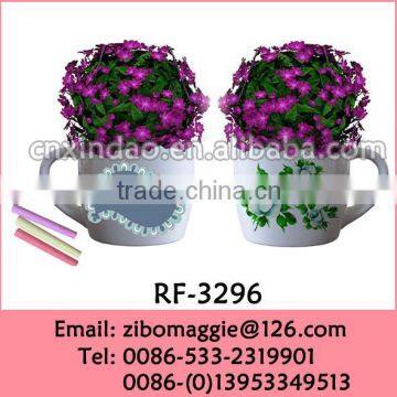 Belly Shape Flora Designed Promotion Mini Ceramic Flower Pots for Wholesale