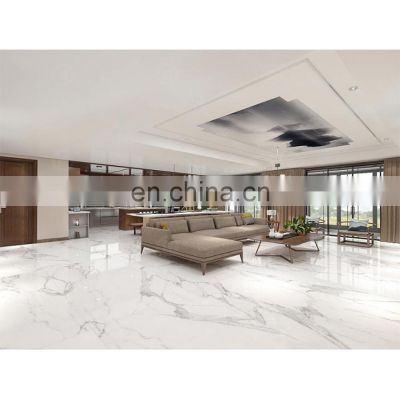 cheap price best quality snow white marble floor tile porcelain glazed polished slab tile