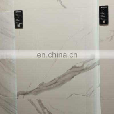 800x800mm White and Black Elegant Design Simple Style Hot Sale Marble Grain Polished Floor Tile photo-2
