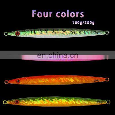 New Design 160g 200g Wholesale Fishing Sinking Slow Pitch Jig Slow Metal Lead Jigging Lures photo-5