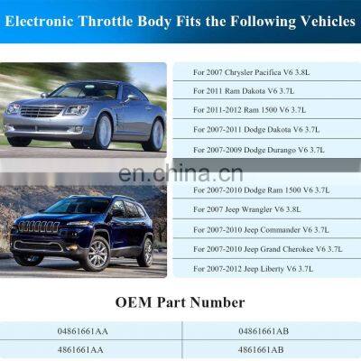 Electronic Throttle Body Assembly for Jeep Dodge Ram Chrysler Grand Cherokee Liberty OEM 04861661AB 04861661AA photo-3