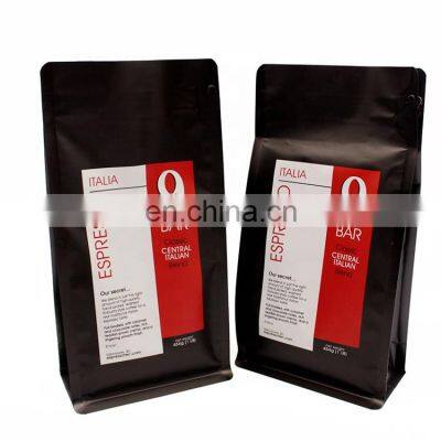 Customizable Design Packaging Ziplock Storage Valve Foil Bag For Ground Coffee Custom Coffee Bags Wholesale