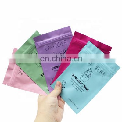 Factory Supply Resealable Food Packaging Side Heat Seal Plastic Customizable Printed Mylar Bags