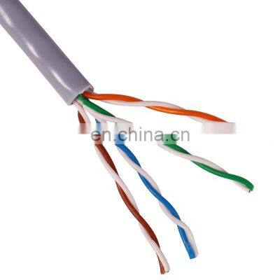 Indoor Cat5e UTP 0.51mm 24awg CCA Lan Cable Outdoor Cat5e Network Cable