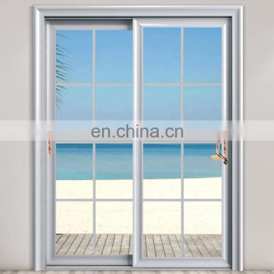 China modern high quality  double glass aluminum sliding door