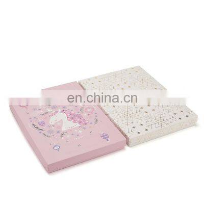 White Luxury custom handmade paper box with logo and and lid