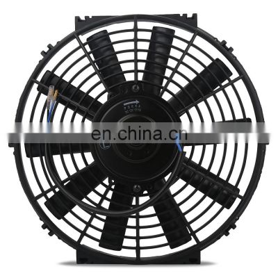 Universal Slim Fan Push/Pull Electric Radiator Cooling 12V 80W 12 inch Auto Cooling Fan