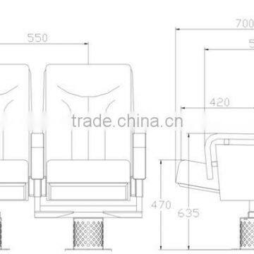 High Grade Auditorium Theater Chair HJ78A-L photo-6