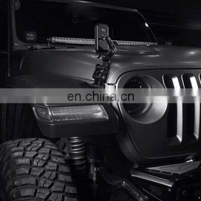 Offroad Hood Side Auxiliary Mirror for Jeep Wrangler JK &JL 18+ Sand Board Mirror