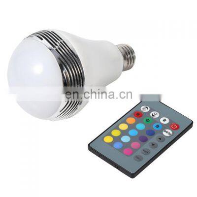 E26/E27 LED Blutooth Light RGB Music Bulb With Speaker 24-button Remote Control Color Switch Party Home Entertaint Halloween