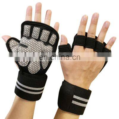 Custom Newest design Best Fitness Gym Weight Lifting Gloves With Wrist Wraps