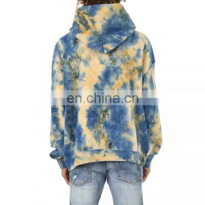 Factory Customized Logo Tye Dye Sweatshirt Fleece Cotton Blank Oversized Tie Dye Hoodie photo-4