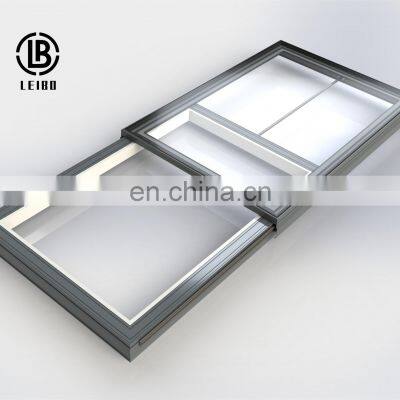 Aluminum Profile Smart Switch Roof Windows Large Scale Electric Motorized Opening Sliding Skylight