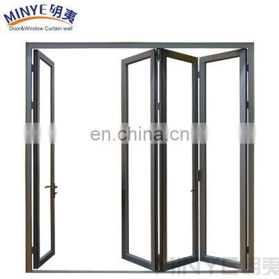 Australian Standard AS2047 Aluminum Frame Soundproof Bi-folding Glass Door