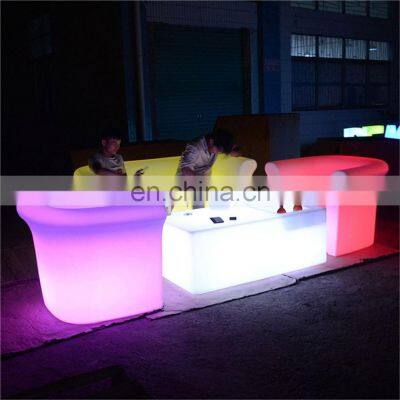 bar led chair and table set furniture sofa hot sale led glowing chair home decorative multi color luminous sofa chair