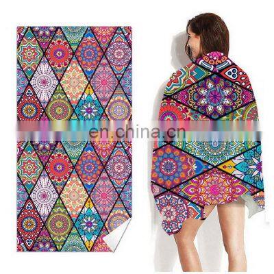 Ready Stock High Quality Microfiber Colorful Print Quick Dry Sand Free Bath Beach Towel photo-5