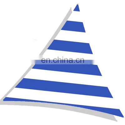 Wholesale Waterproof Striped Triangle Sun Shade Sail Net UV Protection Oxford Material Awnings Outdoor Garden Terrace Patio Lawn