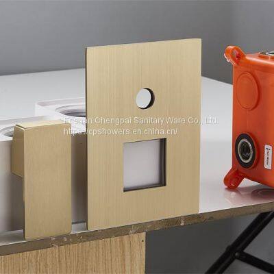 Sanitary Shower Set Wall Mounted Ultra Thin Rain Shower Head 30x30cm Sanitary Bathroom System Handheld Showerhead photo-4