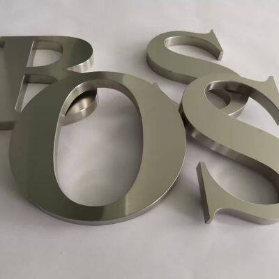 Acrylic Luminous Words Mini Words Resin Outdoor Advertising Back Luminous Stainless Steel Advertising photo-4