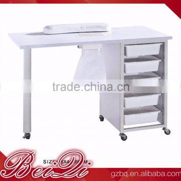 Beiqi 2016 High Quality Nail Service Station for Beauty Salon Movable Manicure Table for Sale in Guangzhou