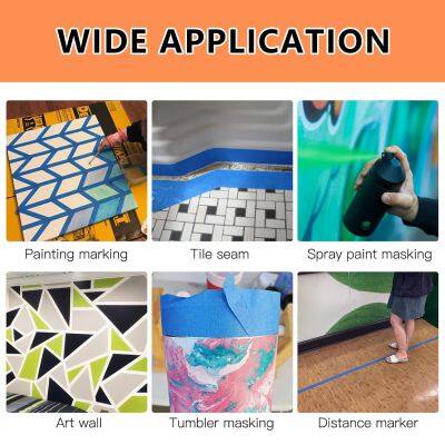 Hot Selling USA Wholesale Blue Masking Tape Heavy Duty Waterproof for Shipping Moving Packing photo-4