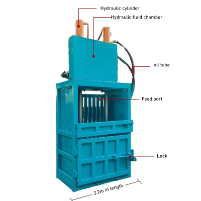 Vertical Baler Waste Paper Plastic Baling Machine Can Be Exported to Many Countries