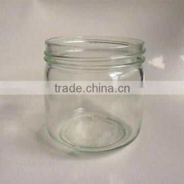 300ml screw neck glass jar with wide mouth