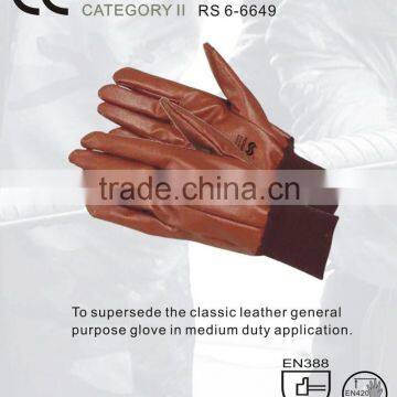 RS SAFETY Synthetic leather and firm grip Safety hand gloves
