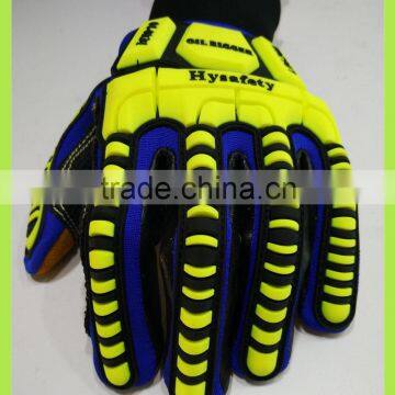 Full Palm Cow Leather Gloves/ Welding Gloves/ Heat Resistant Gloves photo-5