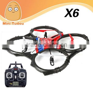 Minitudou X6 UFO with light 4CH Remote control Quadcopter 3D Drone